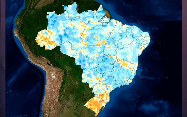 O fenômeno La Niña se reestabeleceu na primavera de 2021 e continua ativo durante o verão de 2022 - Foto: Reprodução Clima Tempo.
