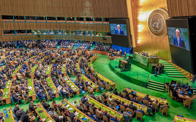 Lula abriu a 78ª Assembleia da ONU nesta terça-feira (19/09), em Nova York – Foto: Ricardo Stuckert